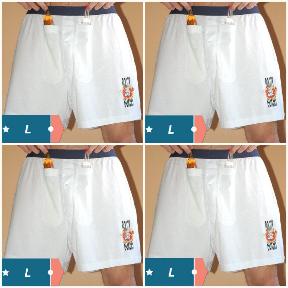 Boozy Boxer Men's Briefs Shorts/Underwear Large: 4